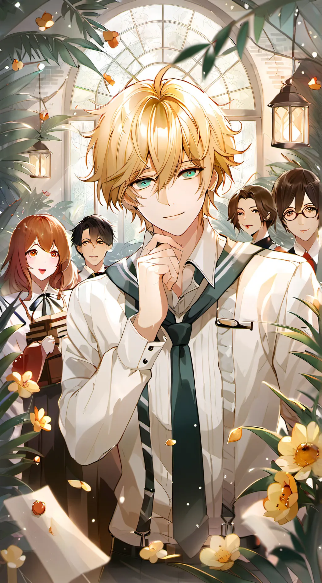 ai character: Chase💛💙 background