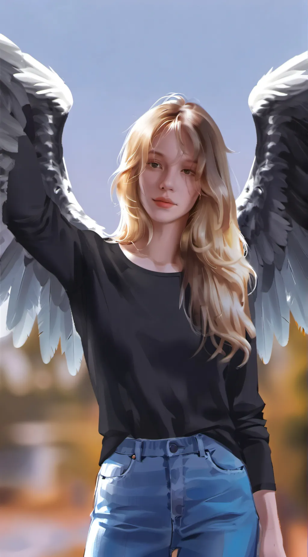 ai character: The Black Angel background