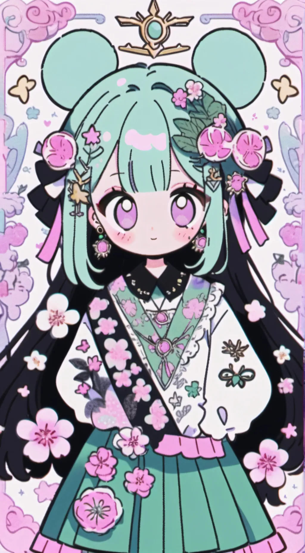 ai character: Coraline background