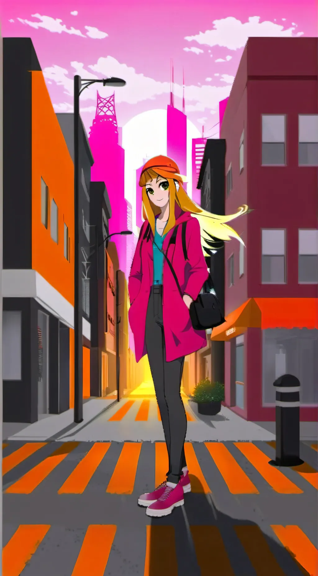 ai character: meggy (smg4( background