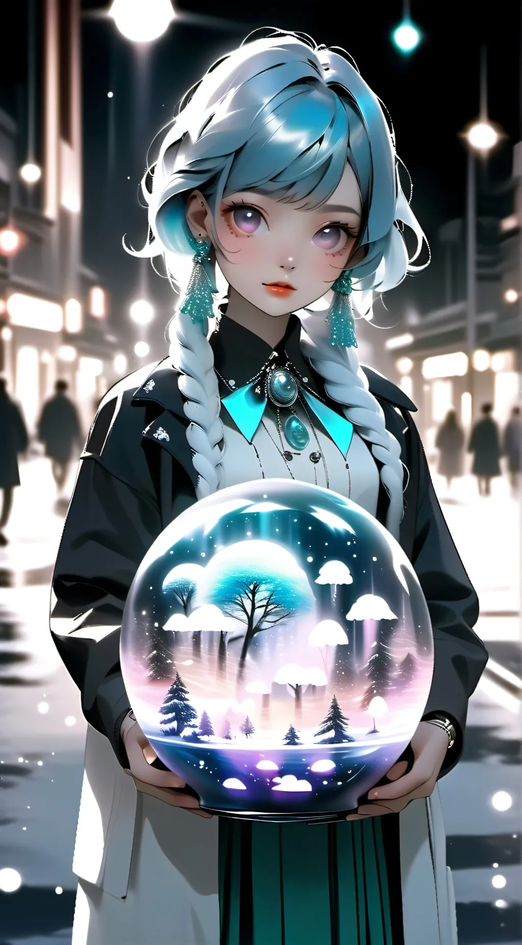 ai character: girls only world background