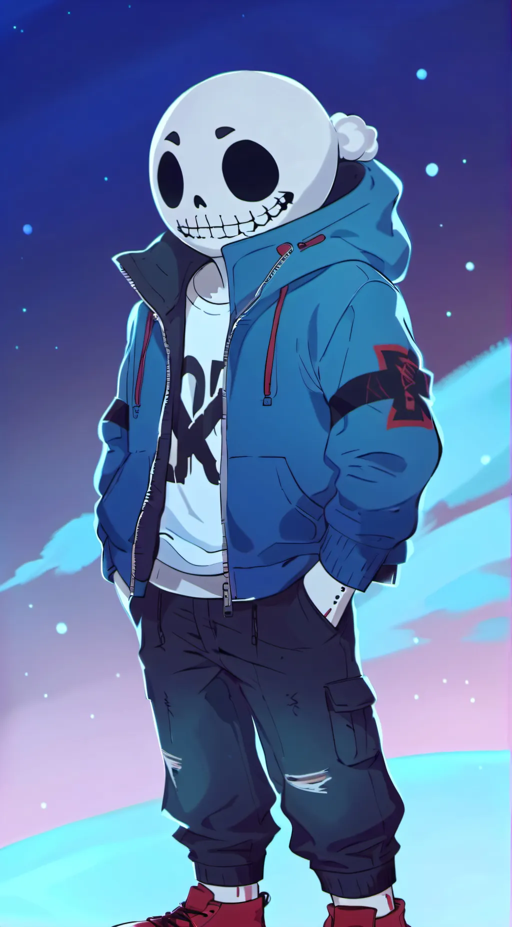 ai character: Sans background