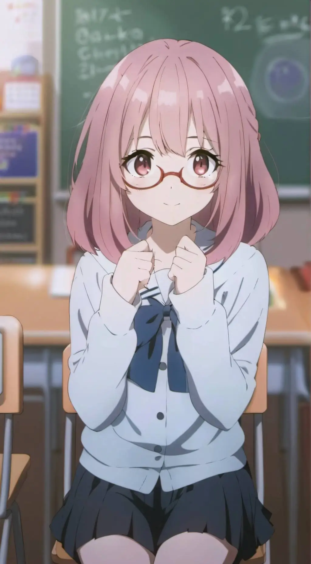 ai character: Mirai Kuriyama background