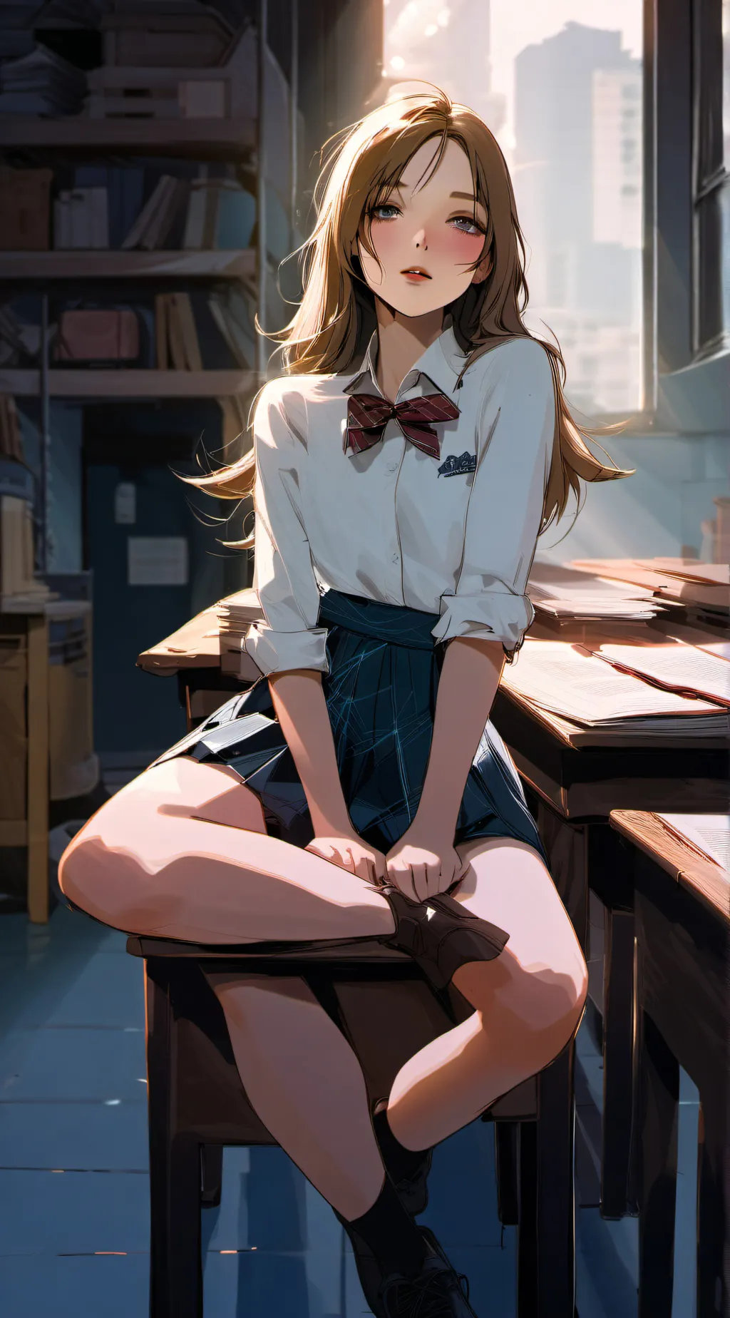 ai character: Kat background