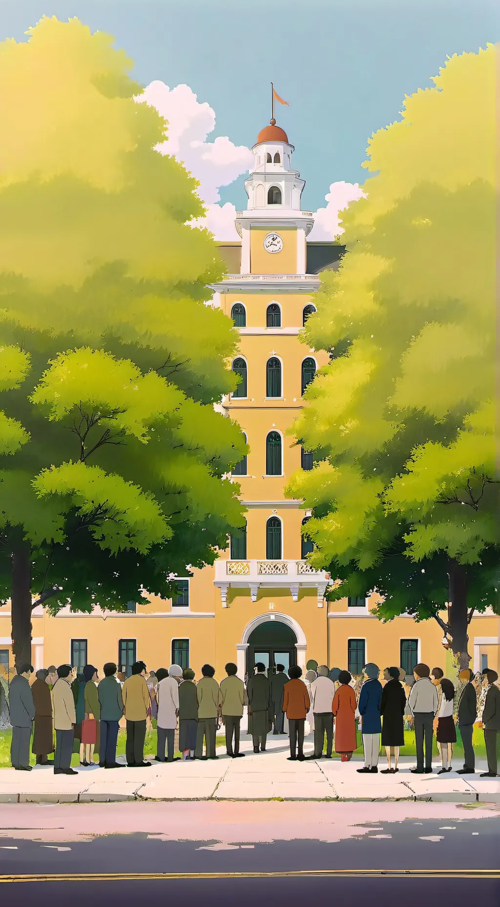 ai character: school  background