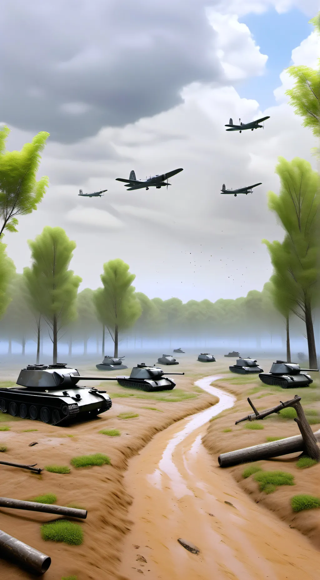 ai character: ACTIVE DUTY background
