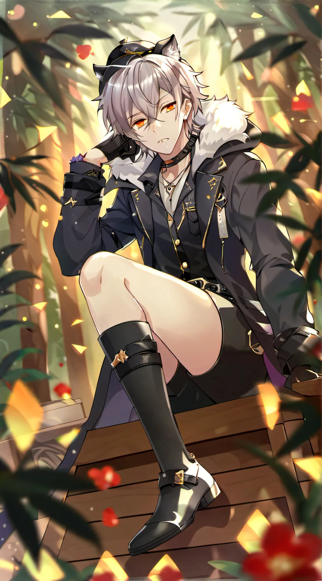 ai character: Zero Kaki (in jjk) background