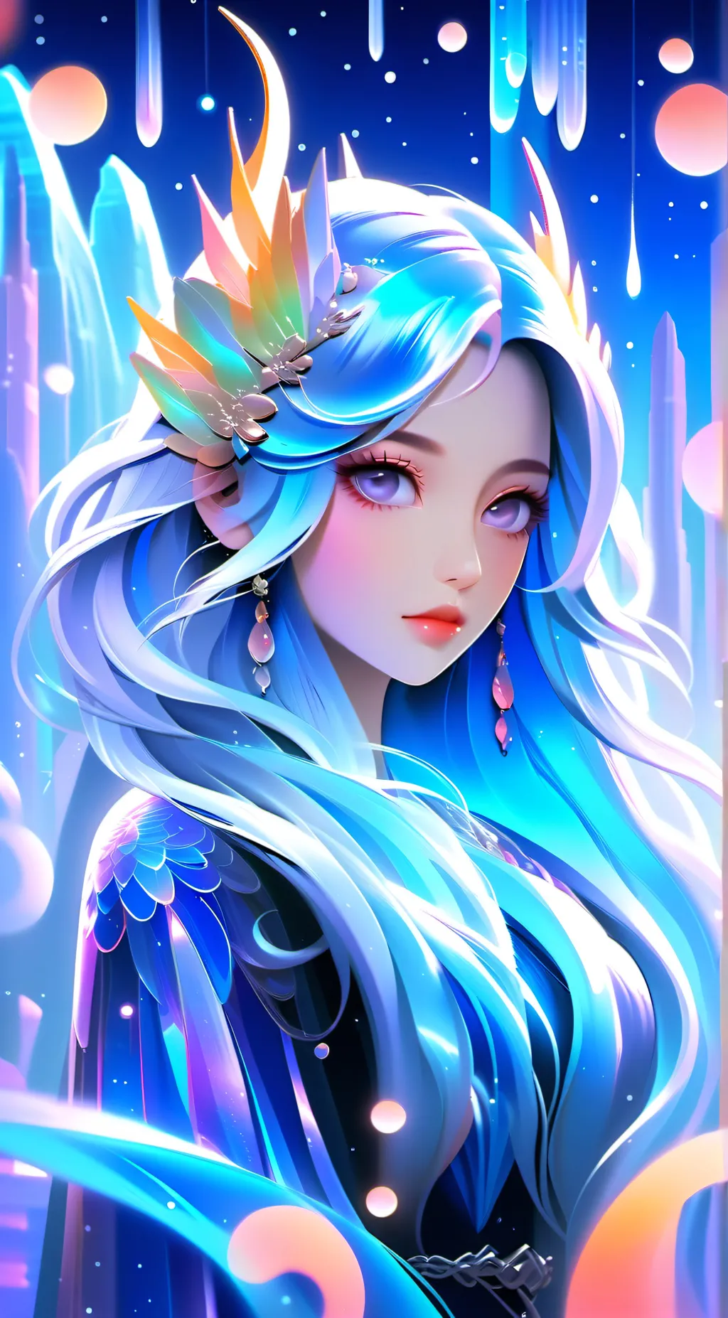 ai character: Smiling  background