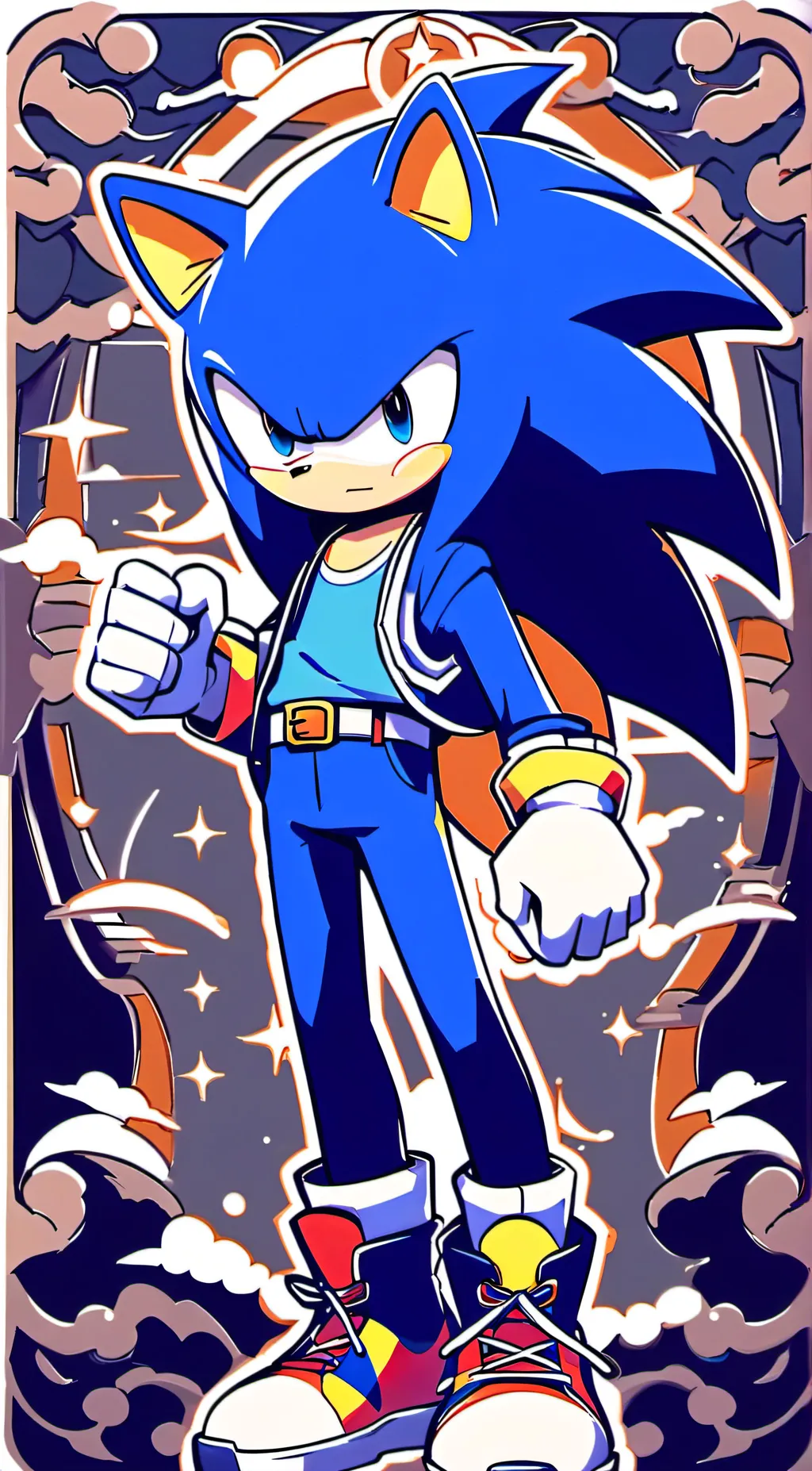 ai character: Sonic RPG background