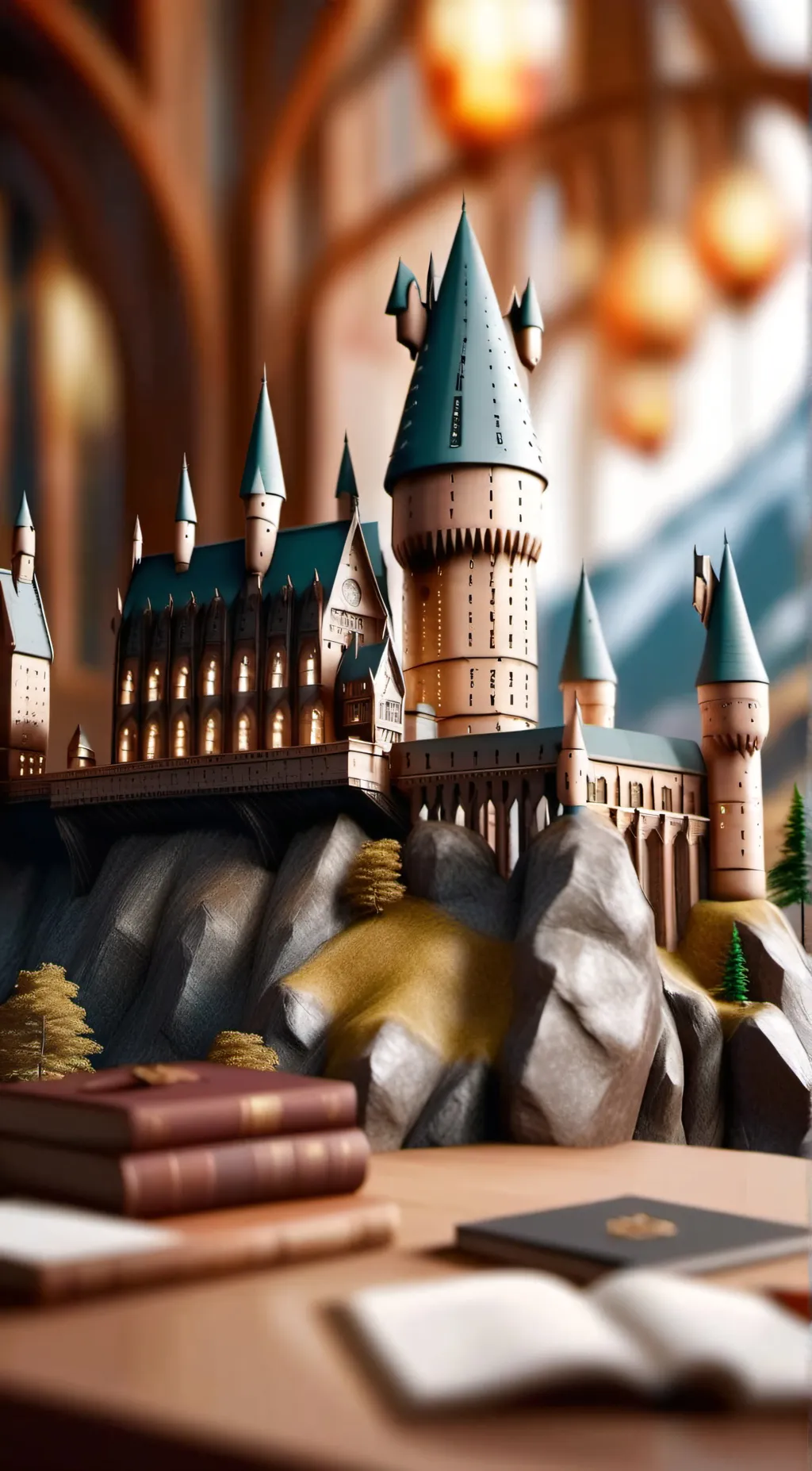 ai character: Hogwarts  background