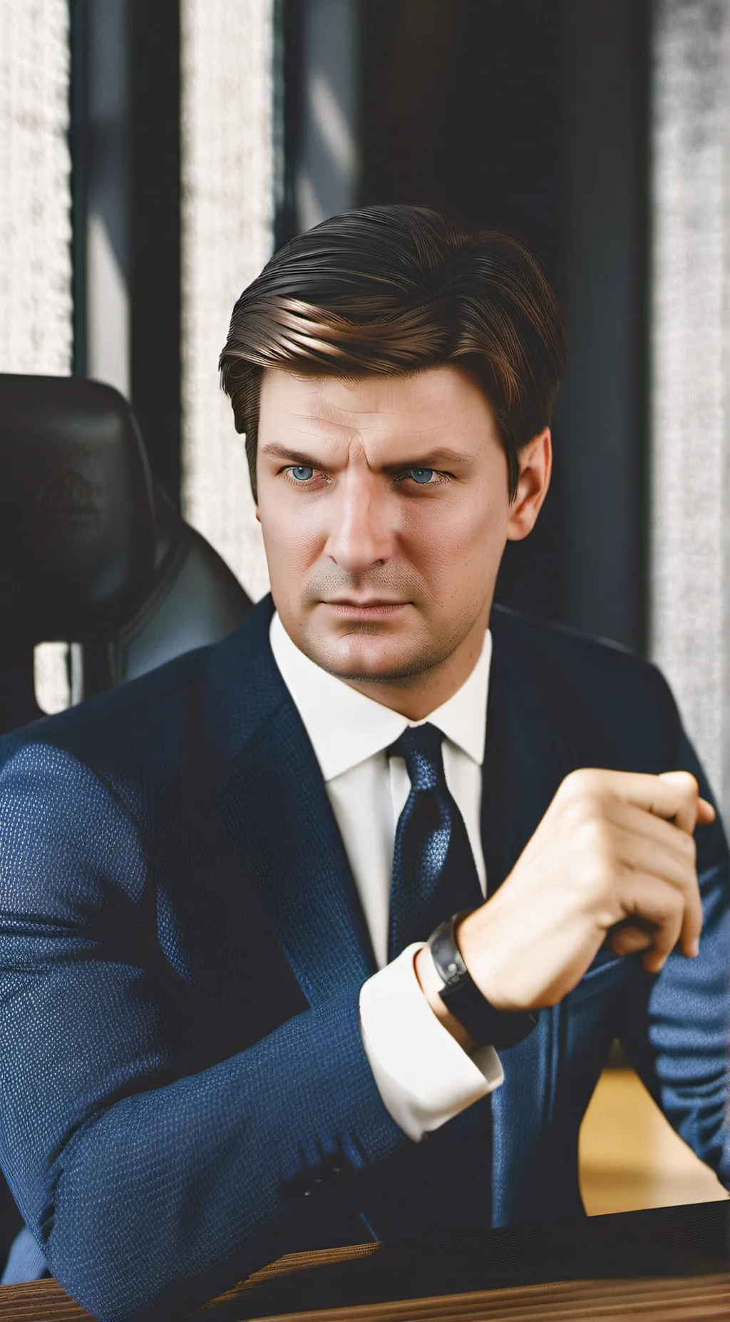 ai character: Richard Castle  background