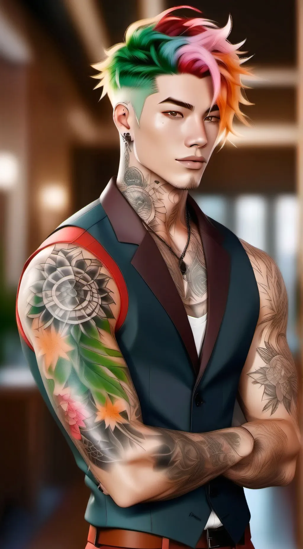 ai character: Tamura background
