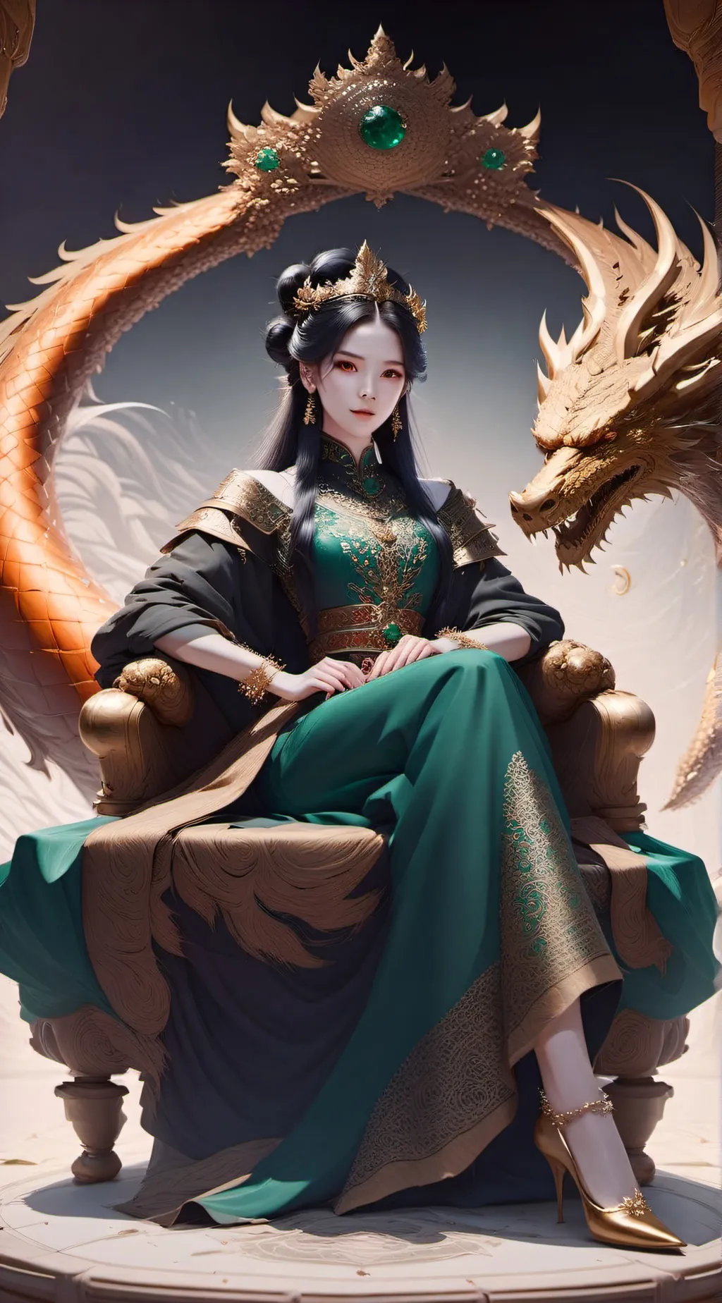 ai character: Empress Aki  background