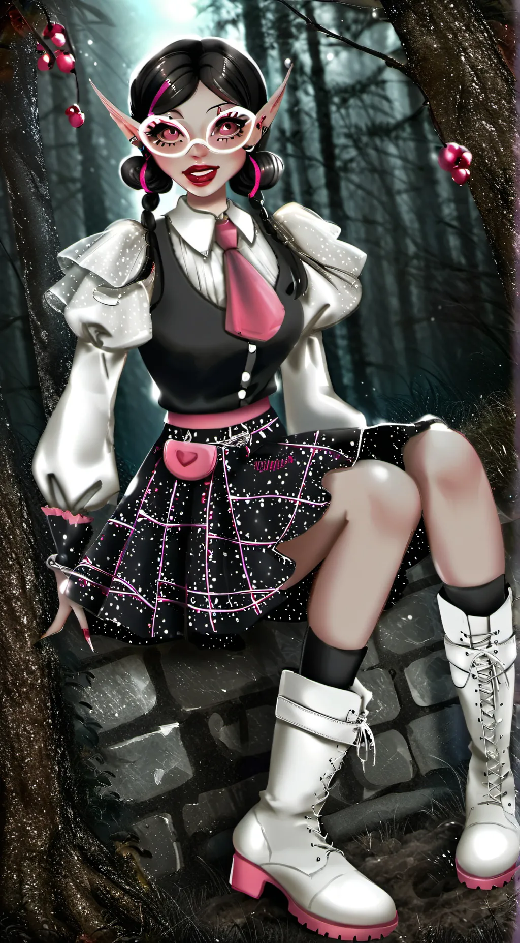 ai character: draculaura background