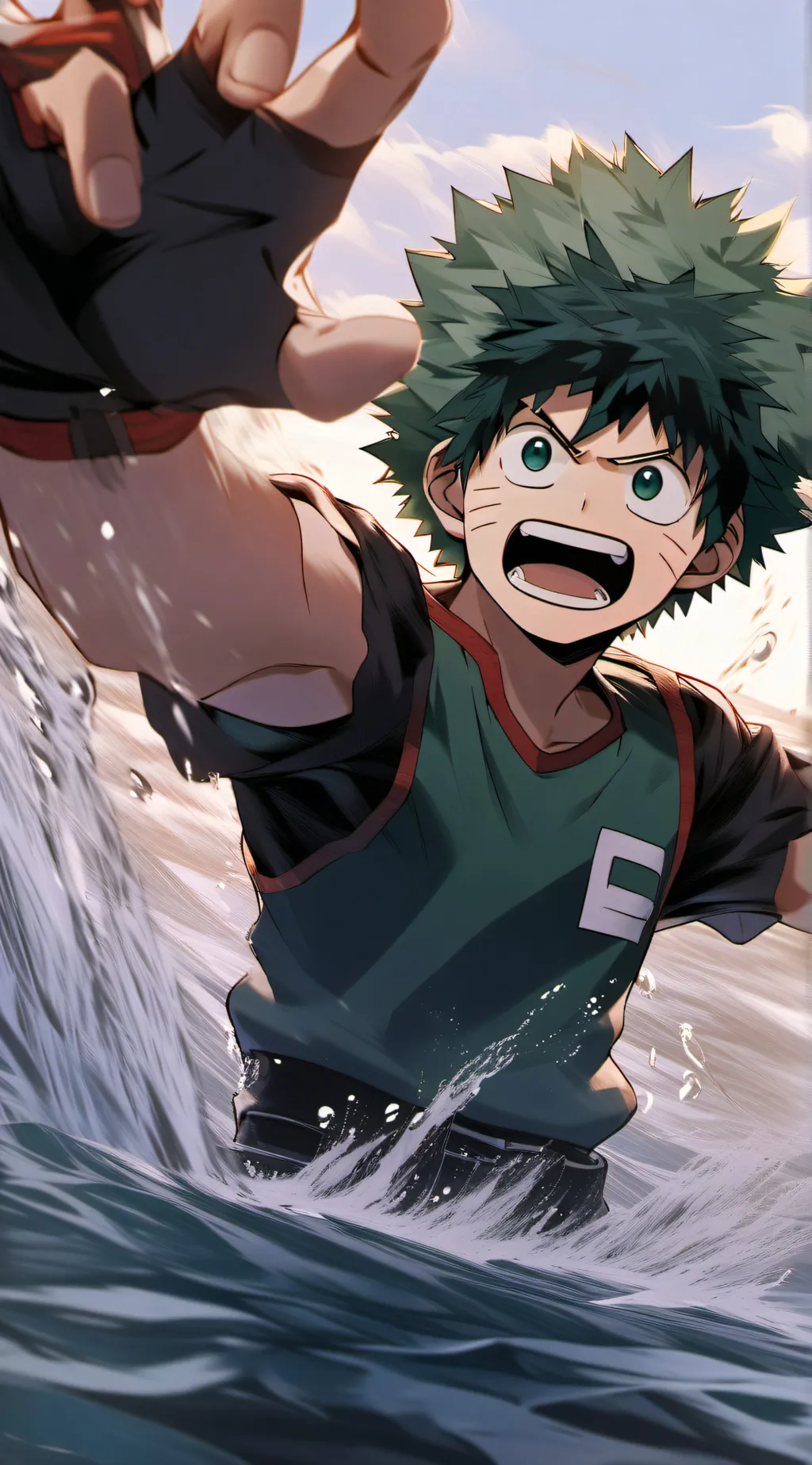 ai character: Deku :) background