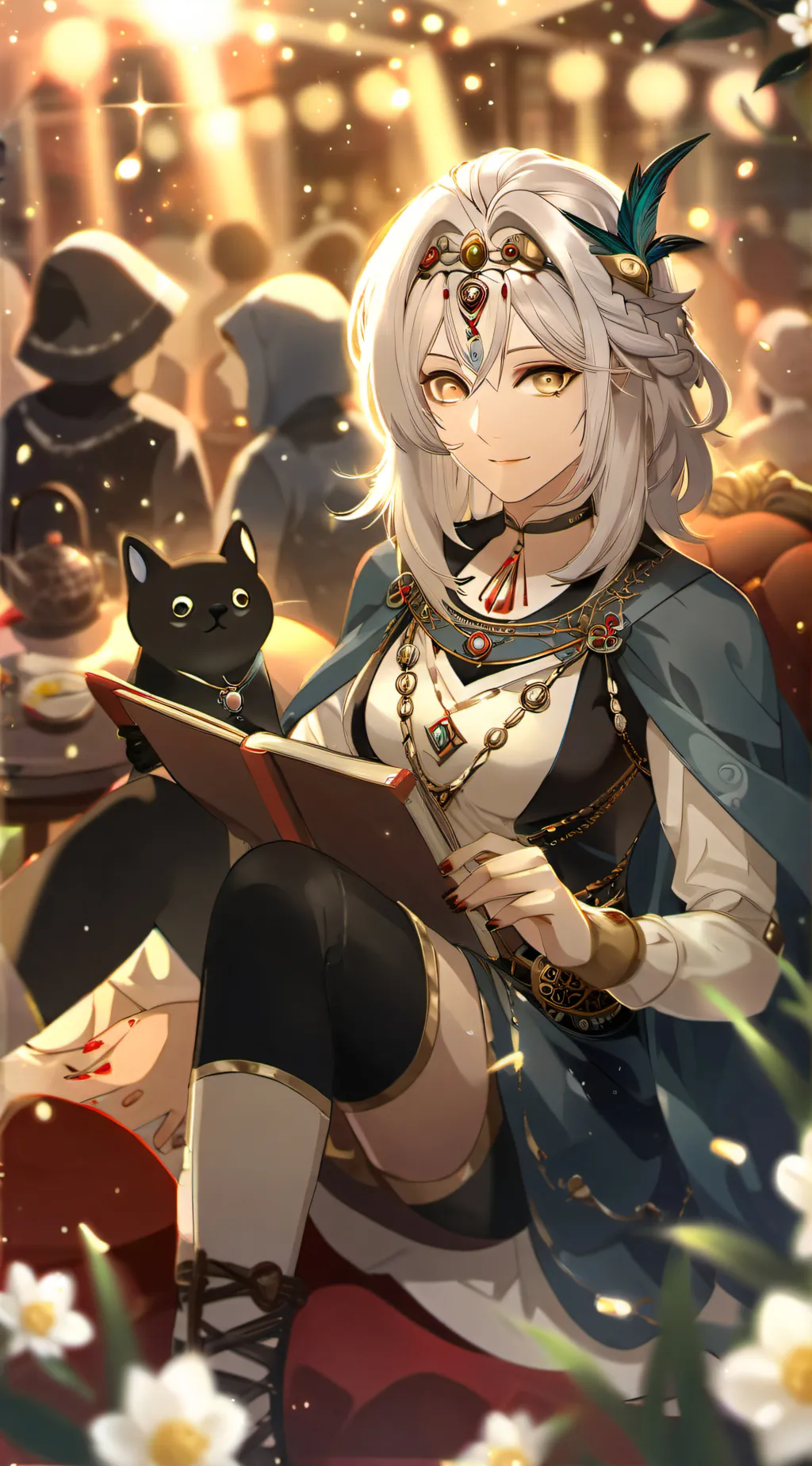 ai character: Rose background