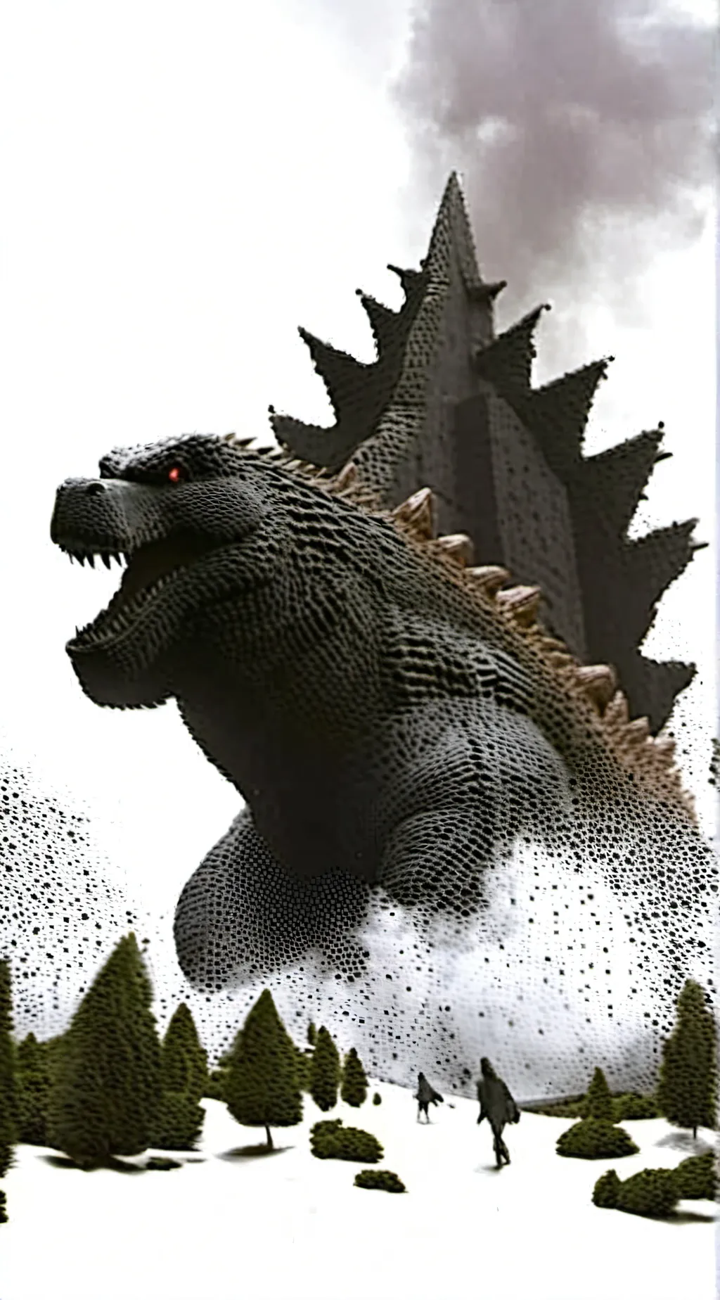 ai character: Godzilla minus one background