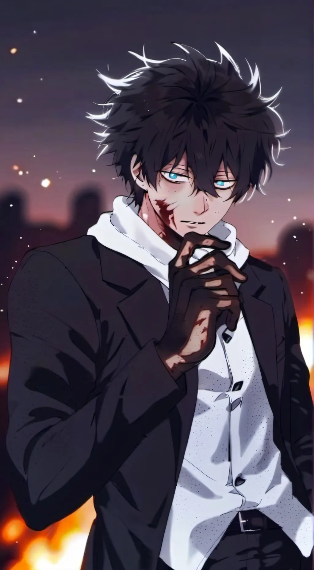 ai character: 🔥Dabi💙 background