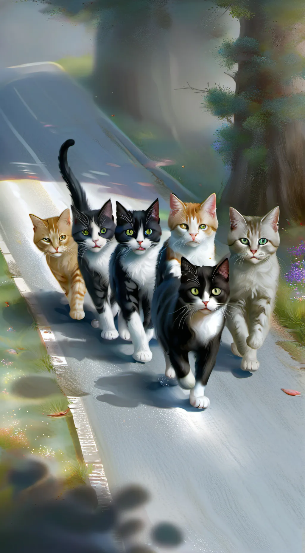 ai character: 6 kitten’s background