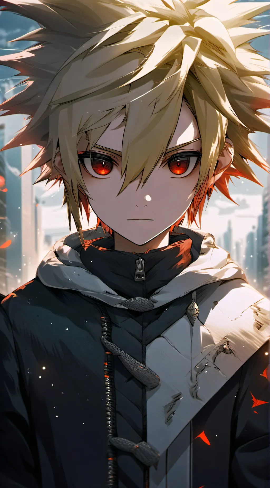 ai character: Katsuki Bakugo background