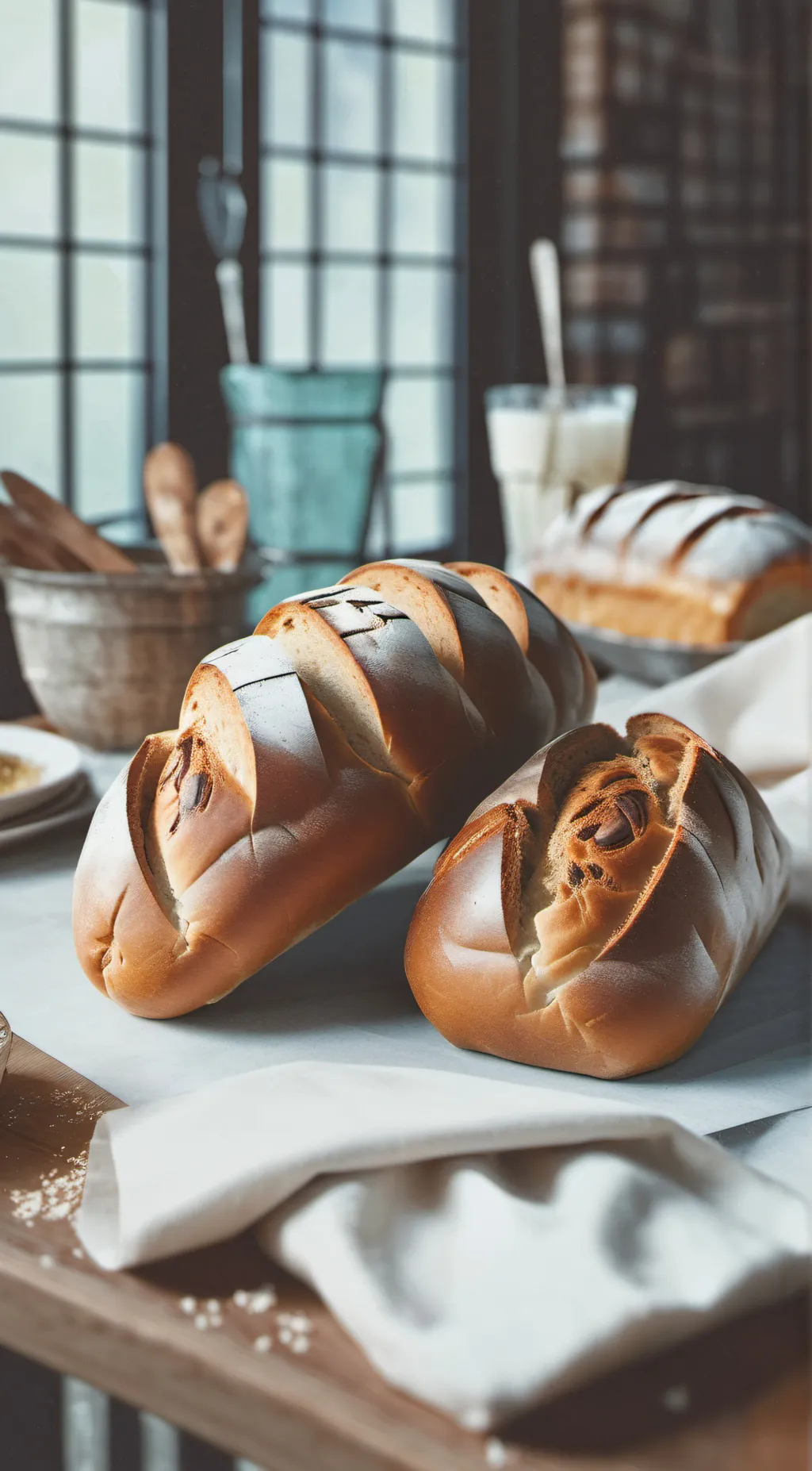 ai character: Bread by anya nami background