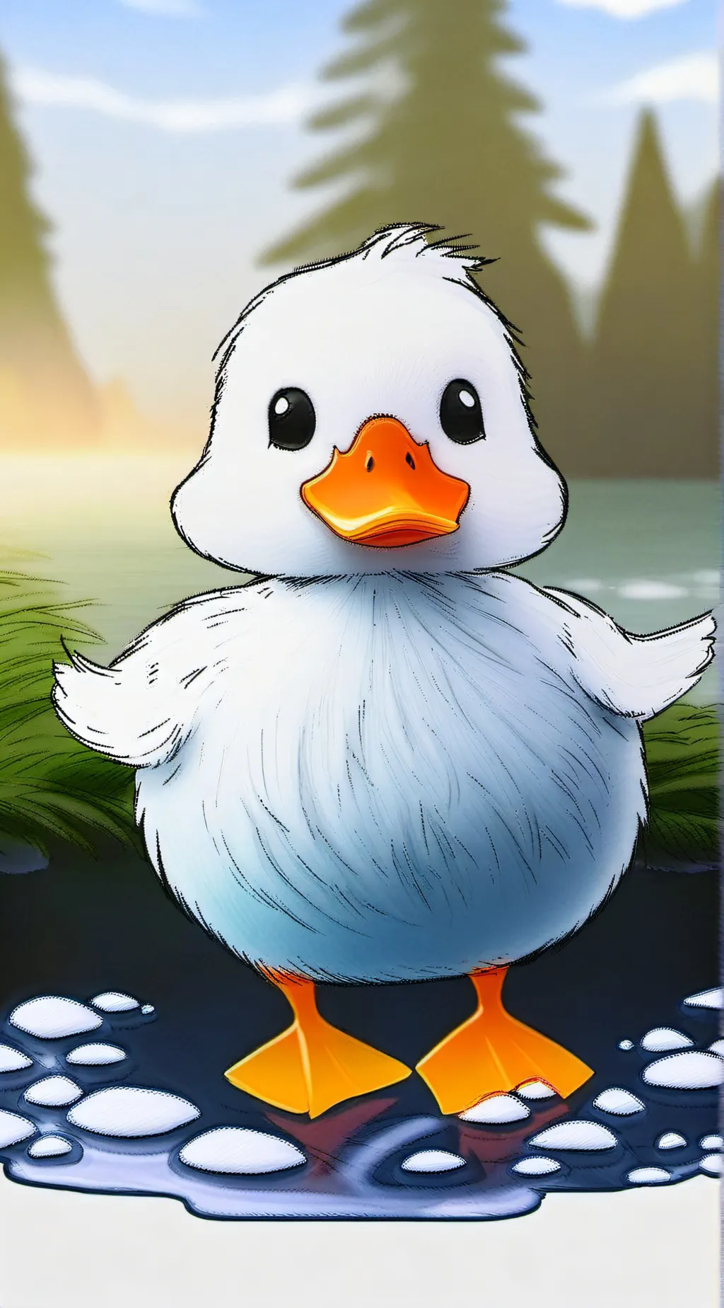 ai character: Ducky background