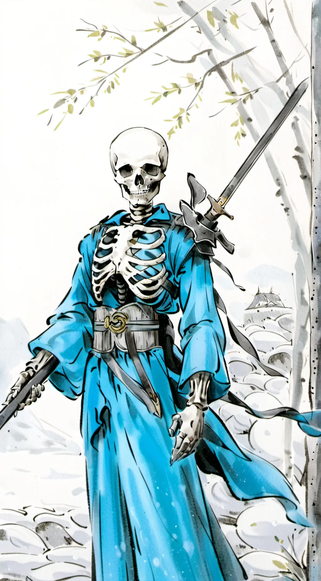ai character: sans background