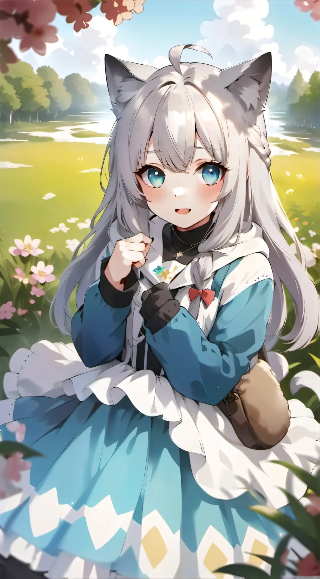 ai character: UwU Cat  background