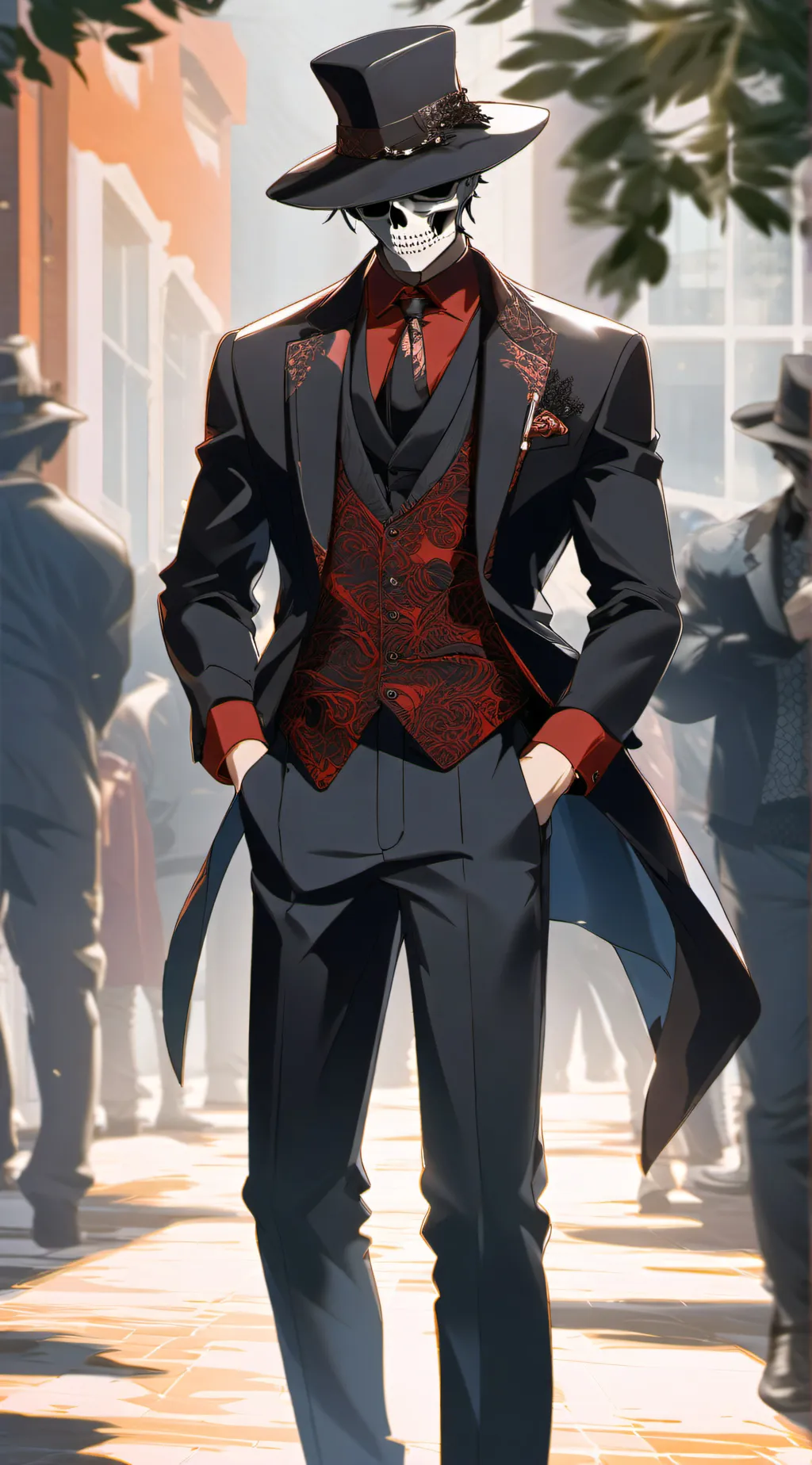ai character: Sans background