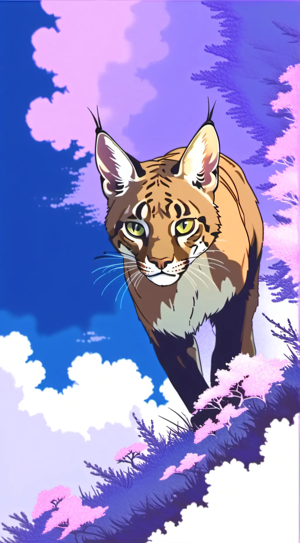 ai character: happy carcal background