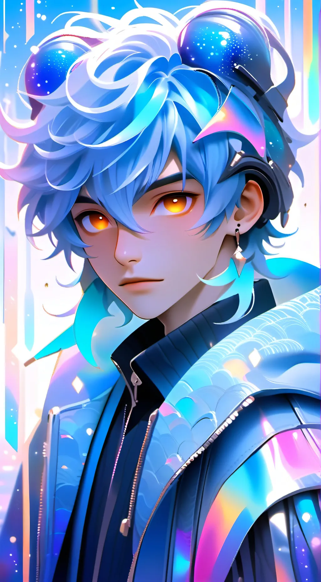 ai character: Angel heart  background