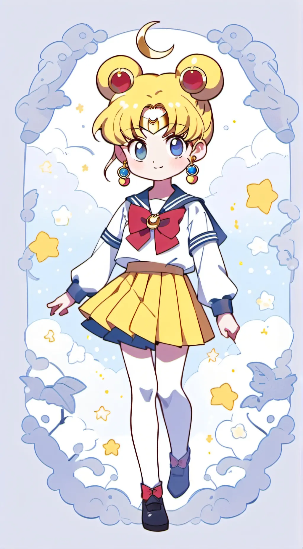 ai character: Baby Sailor Moon 🌙 background