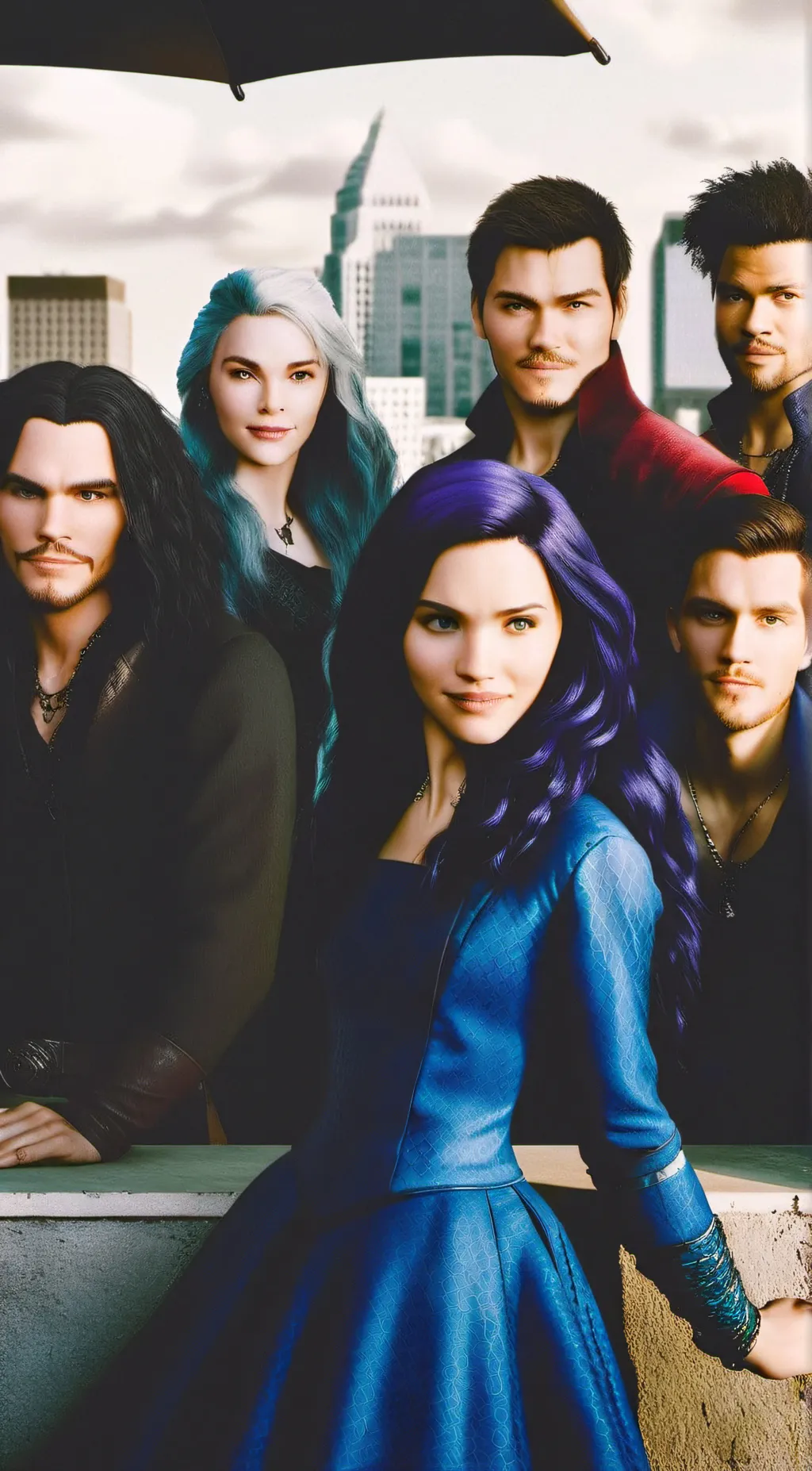 ai character: Descendants  background