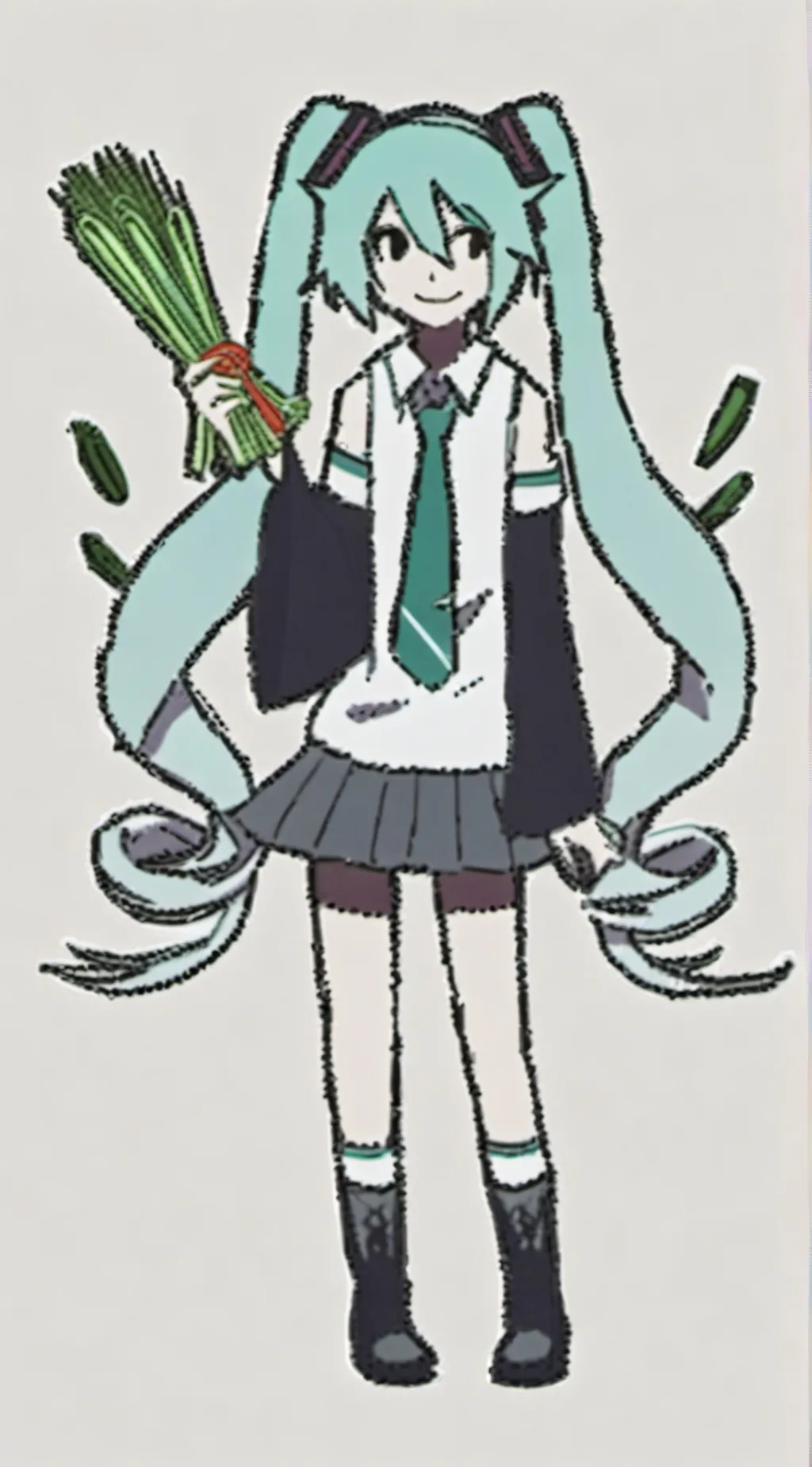 ai character: Miku x FPE background