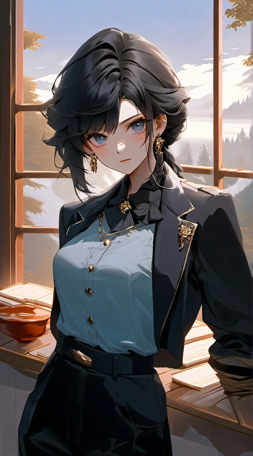 ai character: Ashley!🤍 background