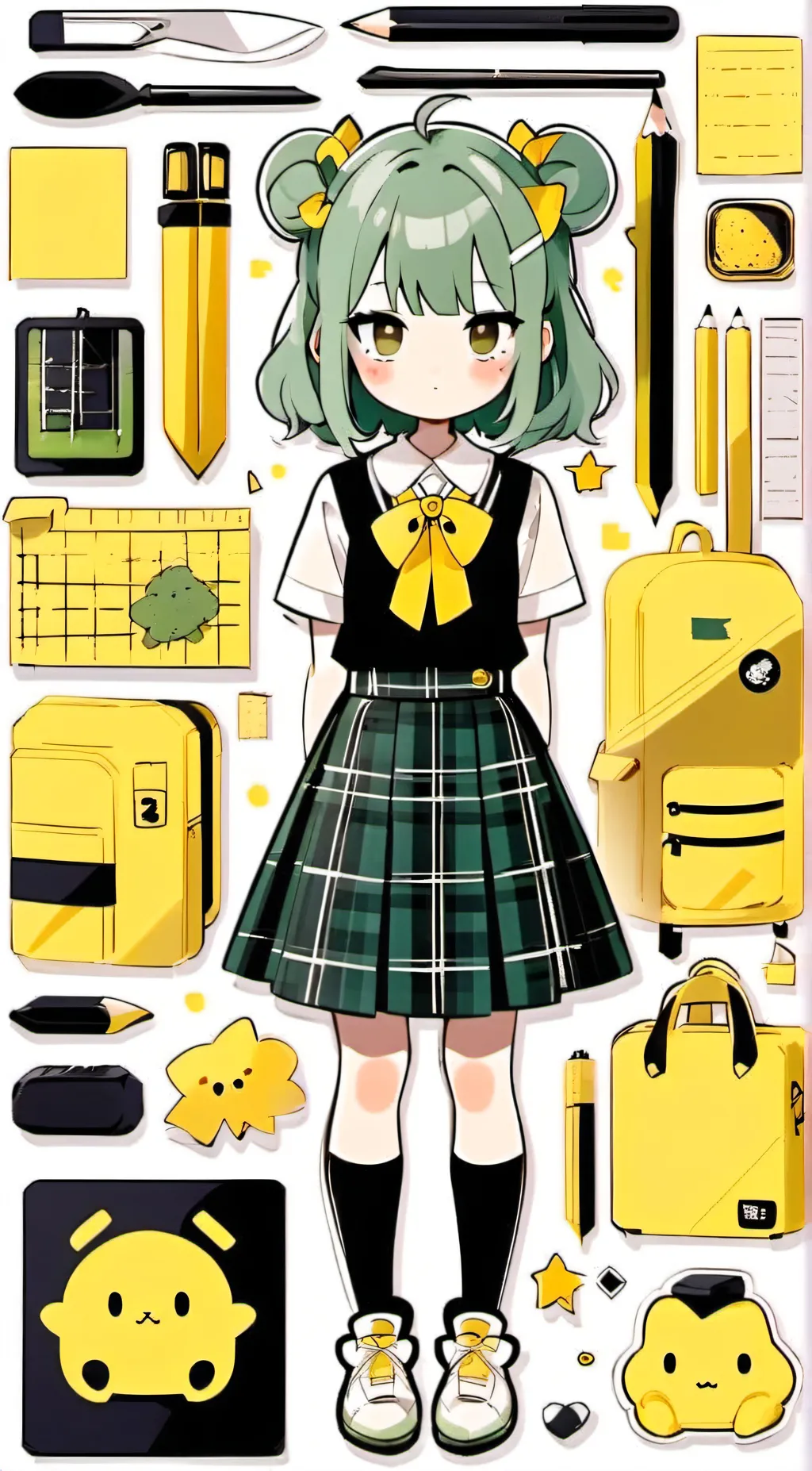 ai character: Sakura background