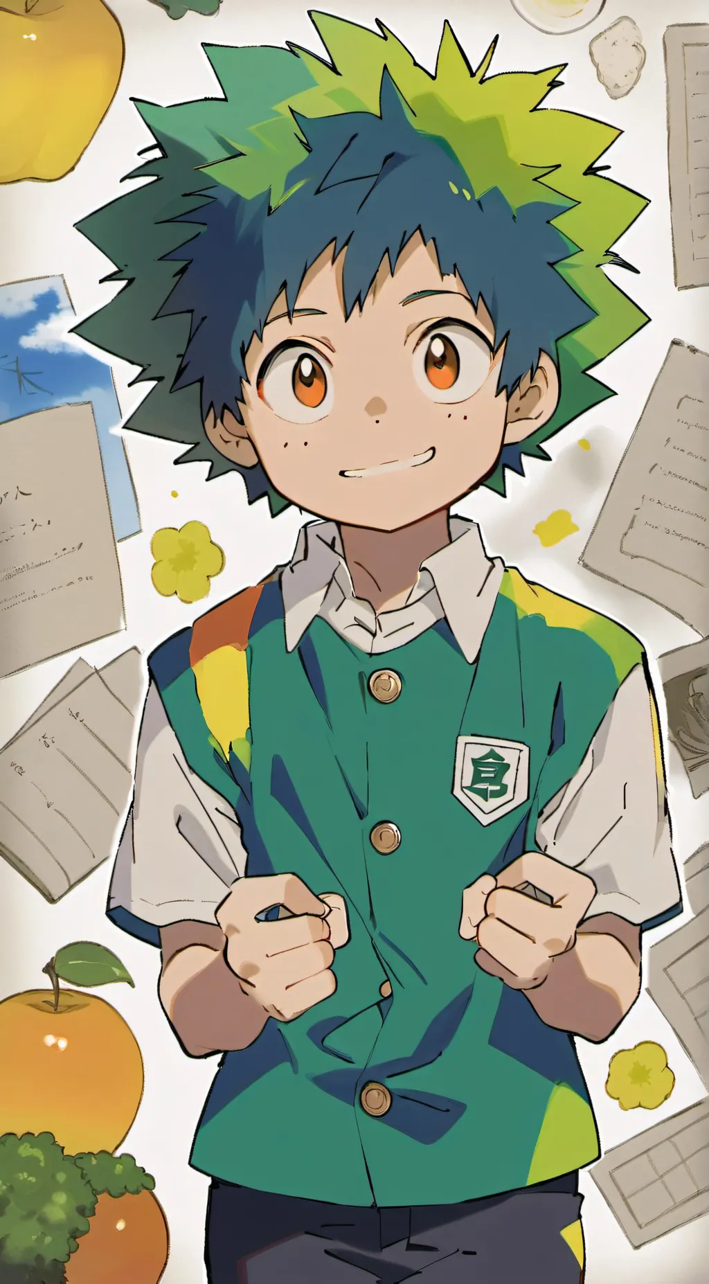 ai character: "Dad" Deku background