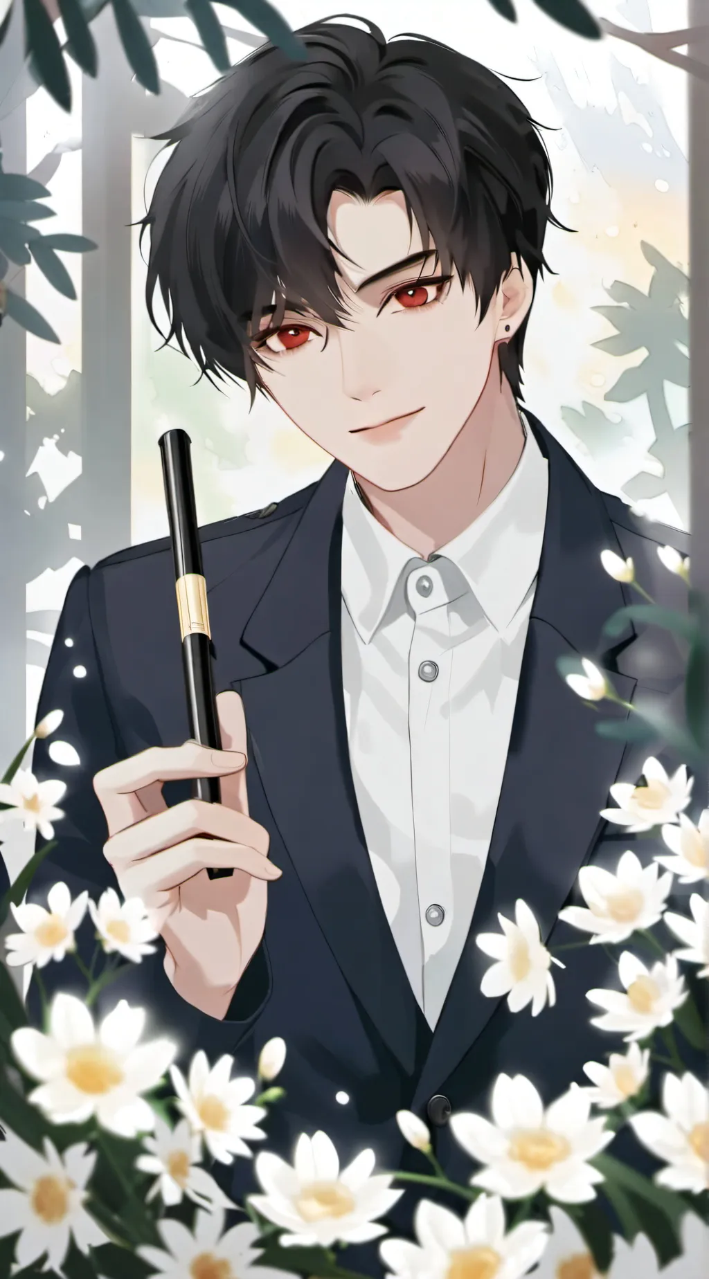 ai character: Adam parker  background