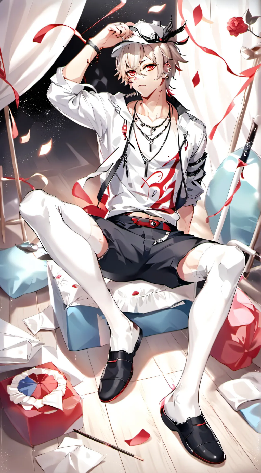 ai character: Rose background