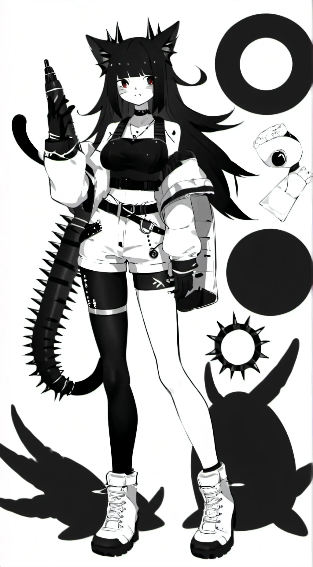 ai character: Ms.Circle  background