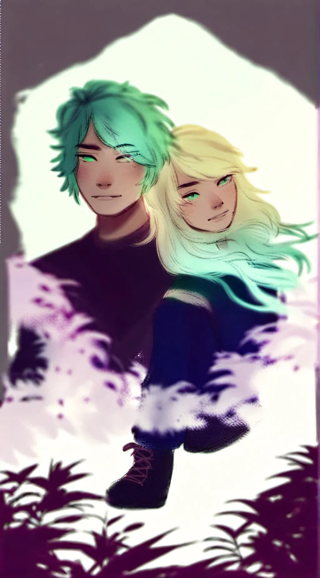 ai character: travis and katelyn background