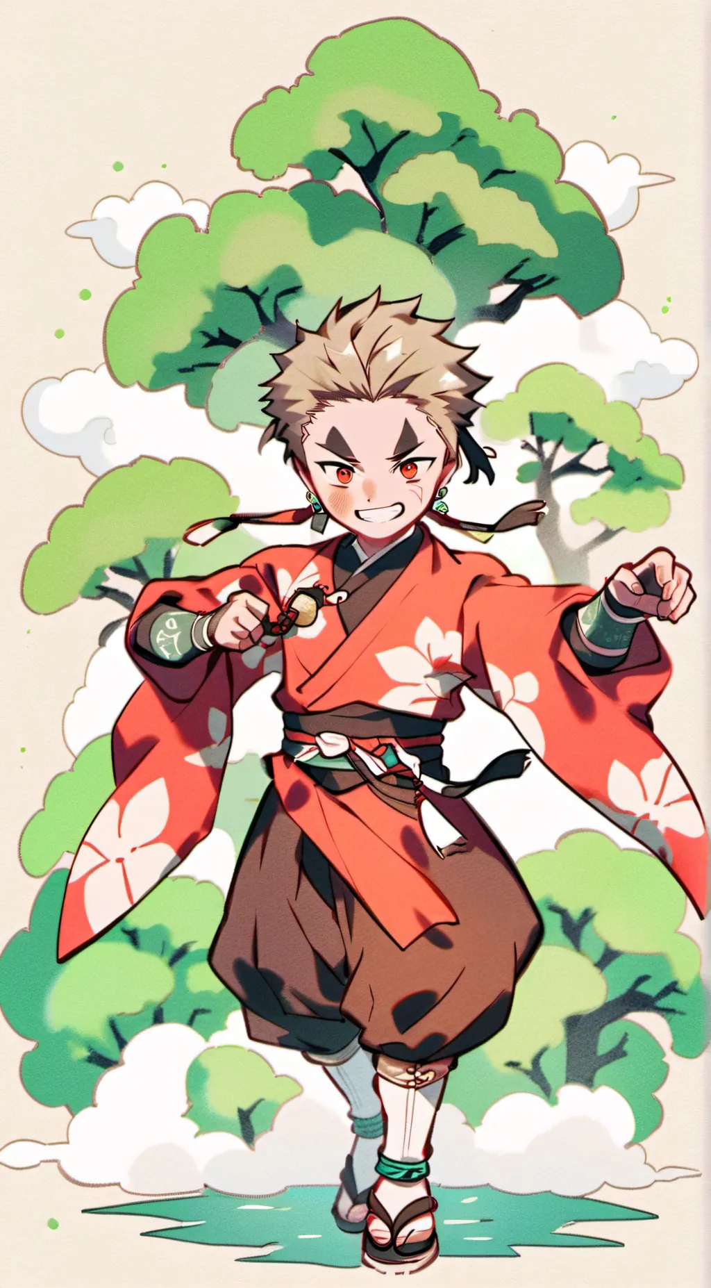 ai character: MHA training camp  background
