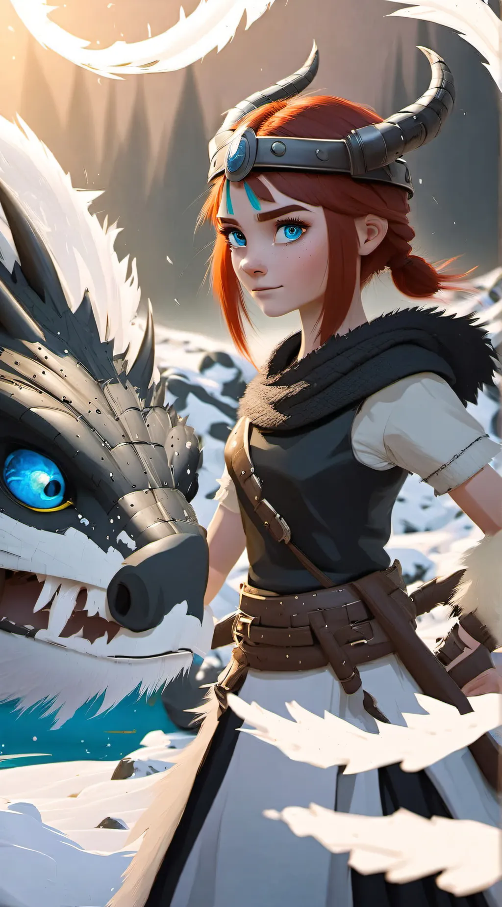ai character: httyd night light background