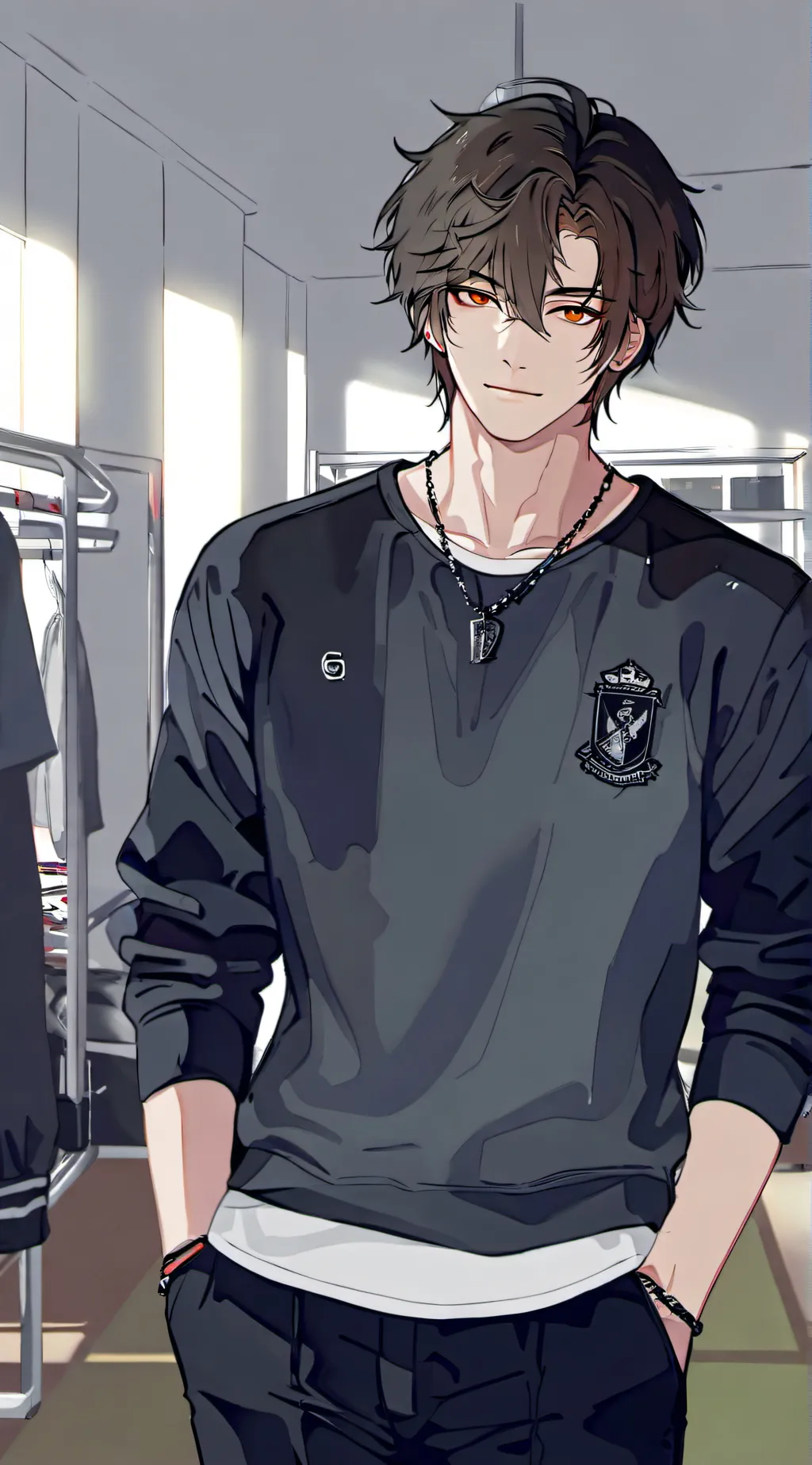 ai character: Lucas  background