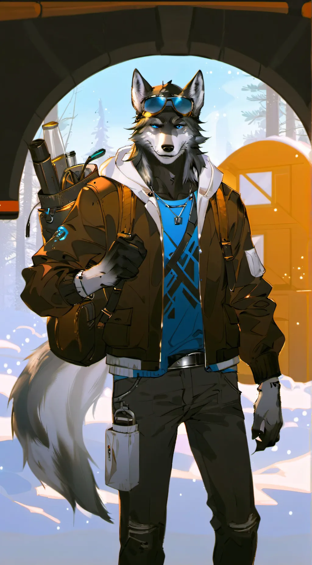 ai character: Bombshell background
