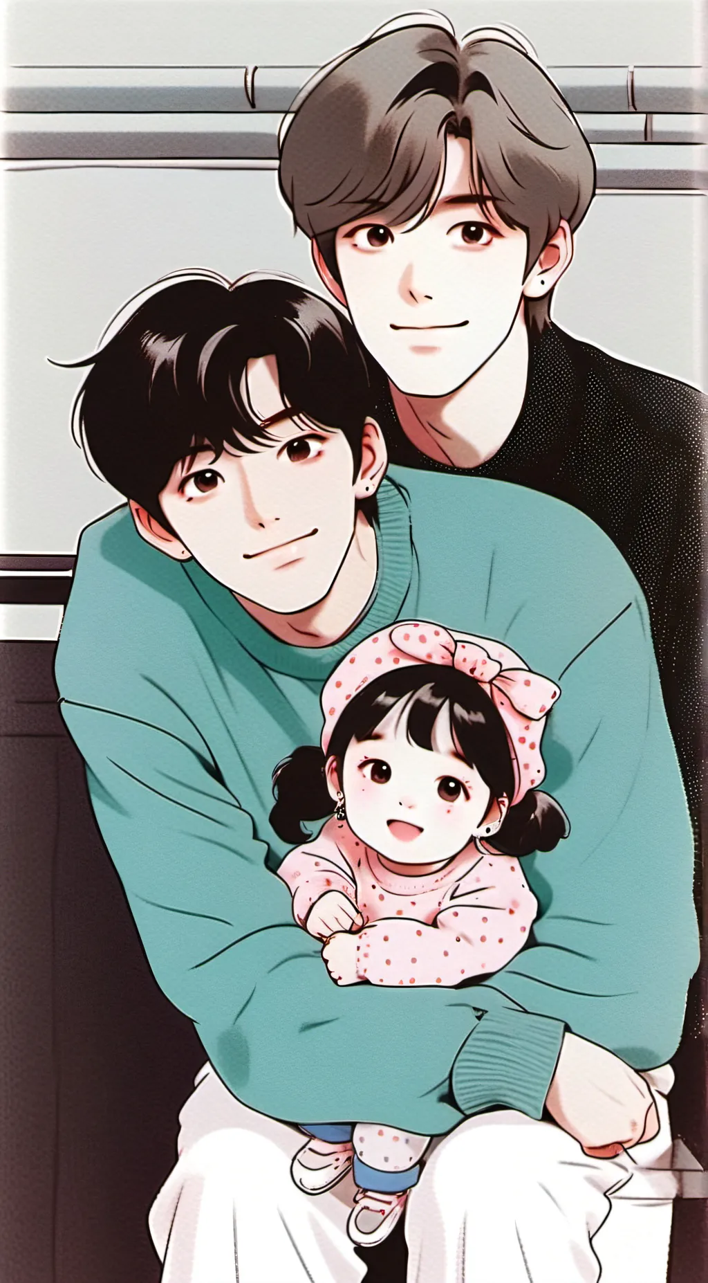 ai character: taekook family  background