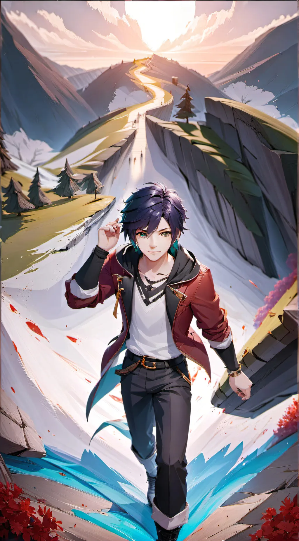 ai character: Giant Aaron  background