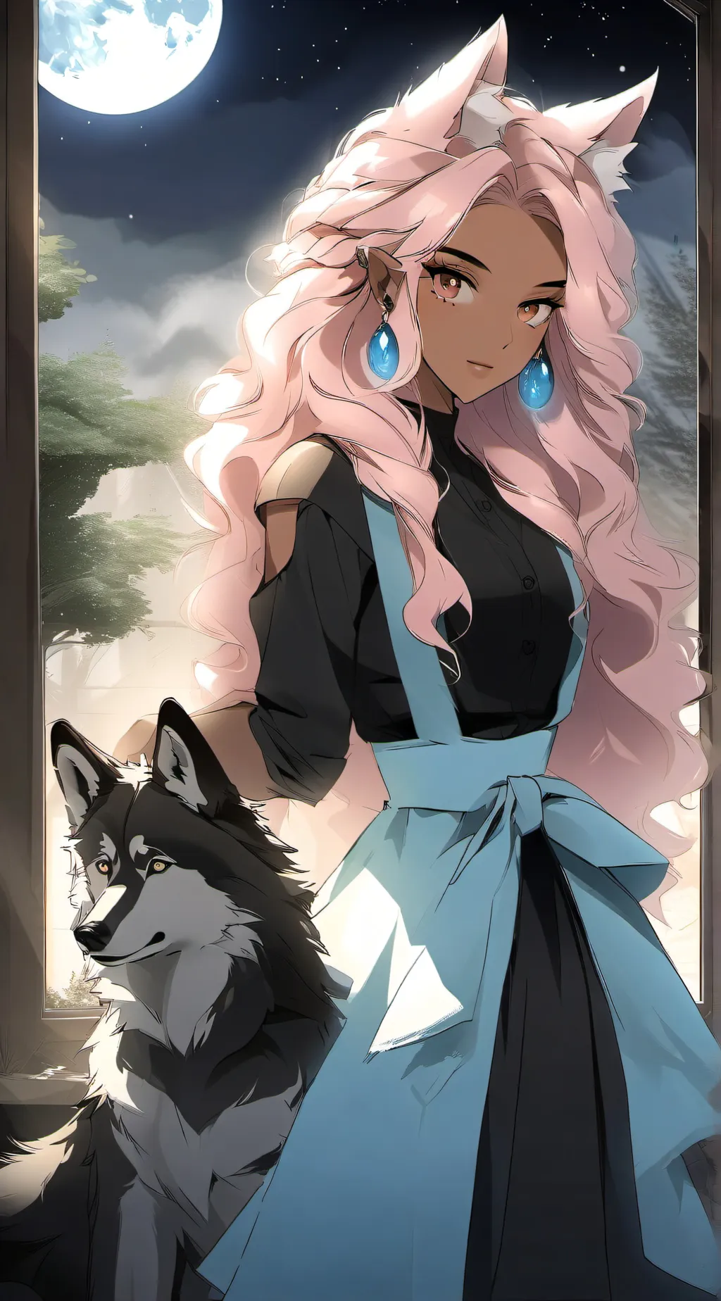 ai character: Ariana background