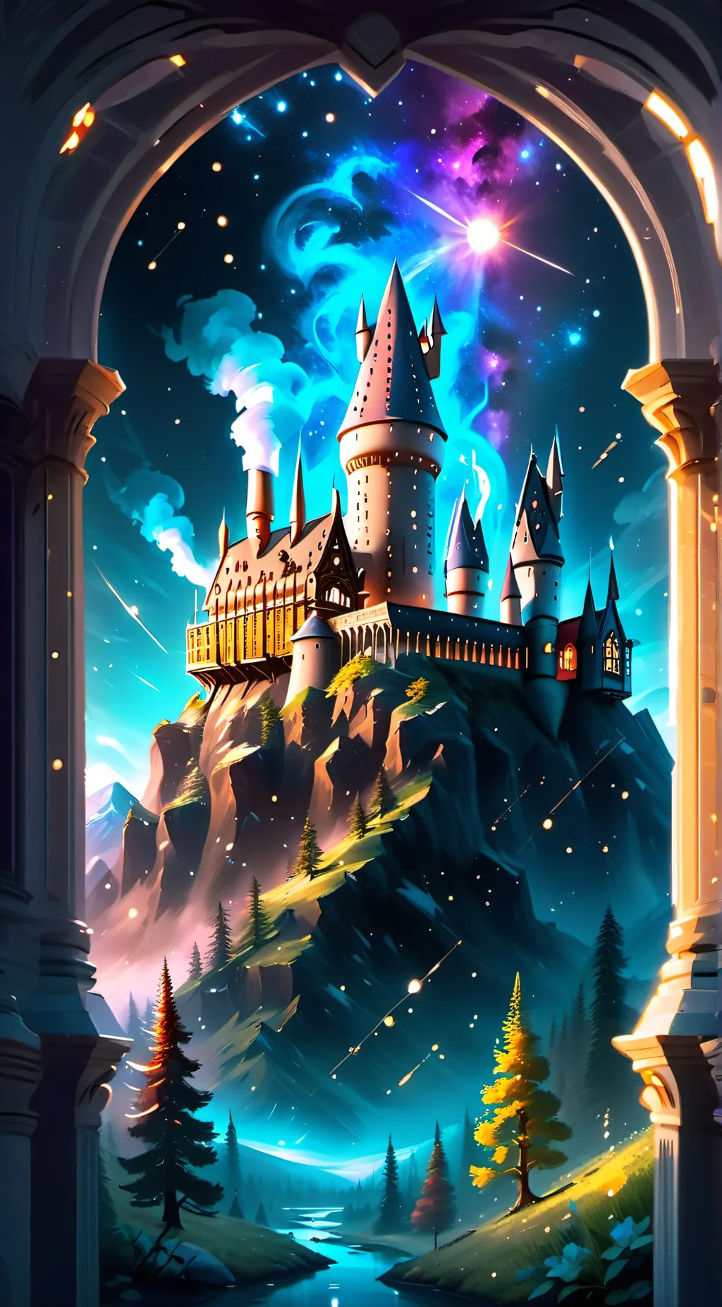 ai character: hogwarts background