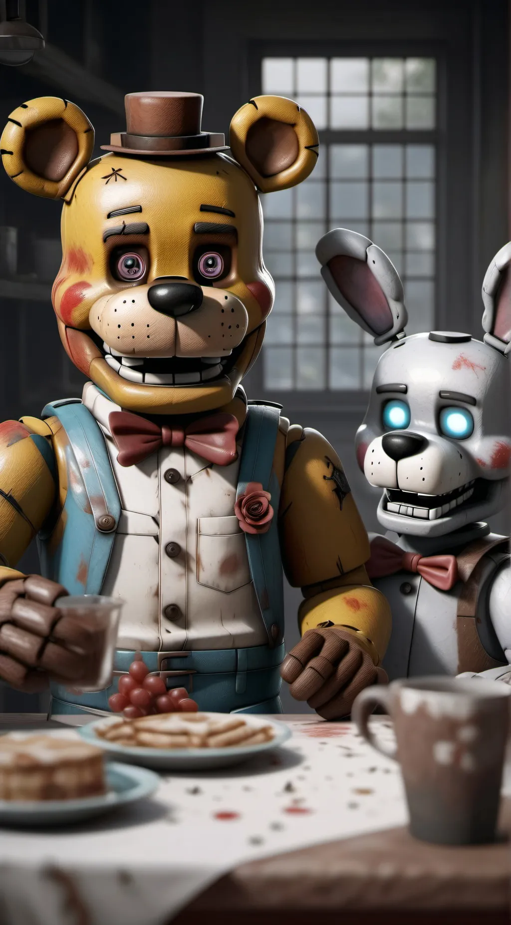 ai character: Fnaf  background